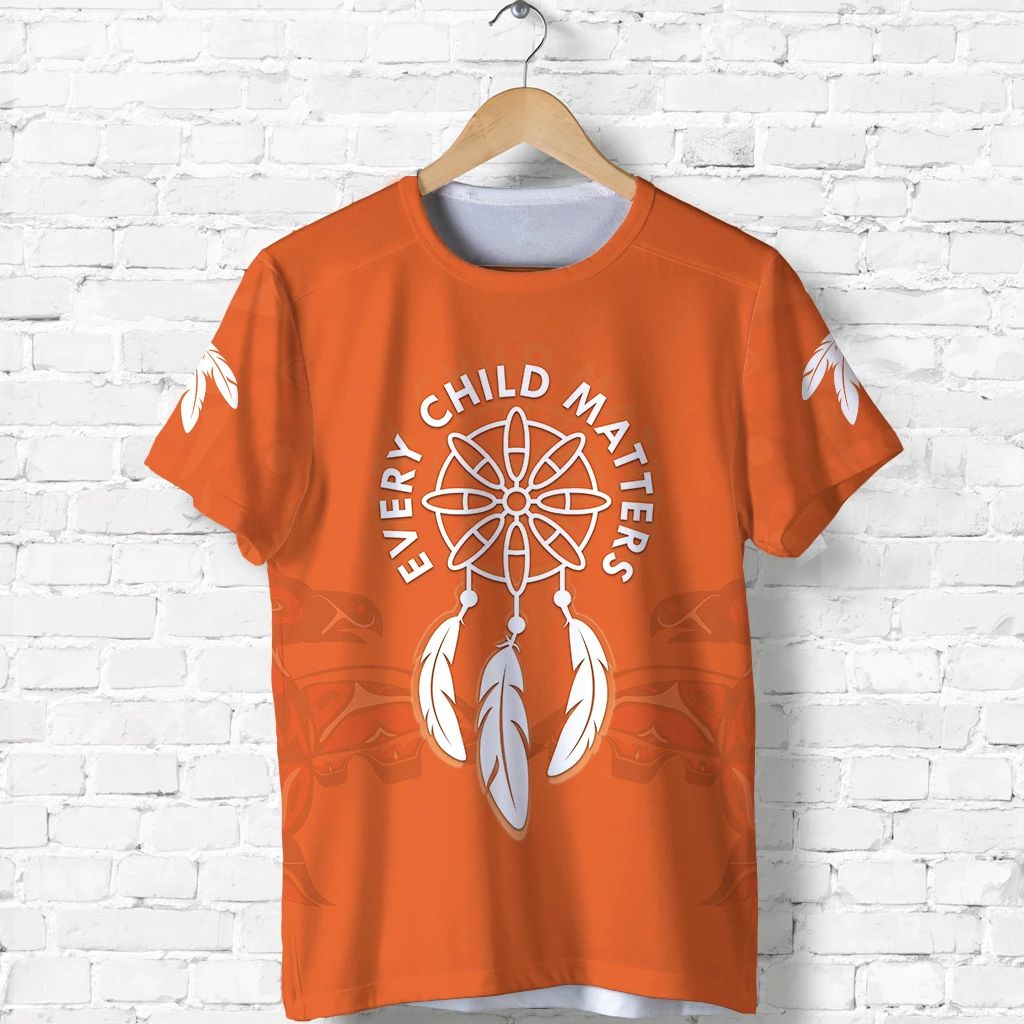 Orange Shirt Day Dreamcatcher T Shirt Every Child Matters LT13 - Wonder Print Shop