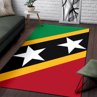 Saint Kitts and Nevis Area Rug Saint Kitts and Nevis Flag Style LT13 - Wonder Print Shop