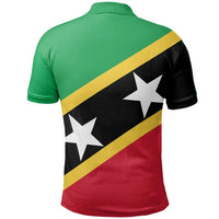 Saint Kitts and Nevis Polo Shirt Saint Kitts and Nevis Flag Style LT13 - Wonder Print Shop