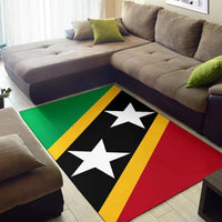 Saint Kitts and Nevis Area Rug Saint Kitts and Nevis Flag Style LT13 - Wonder Print Shop