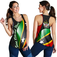 Saint Kitts and Nevis Women Racerback Tank Saint Kitts and Nevis Flag LT13 - Wonder Print Shop