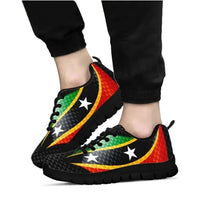 Saint Kitts and Nevis Sneakers Saint Kitts and Nevis Flag LT13 - Wonder Print Shop