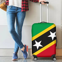 Saint Kitts and Nevis Luggage Cover Saint Kitts and Nevis Flag Style LT13 - Wonder Print Shop