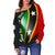 Saint Kitts and Nevis Off Shoulder Sweater Saint Kitts and Nevis Flag LT13 - Wonder Print Shop