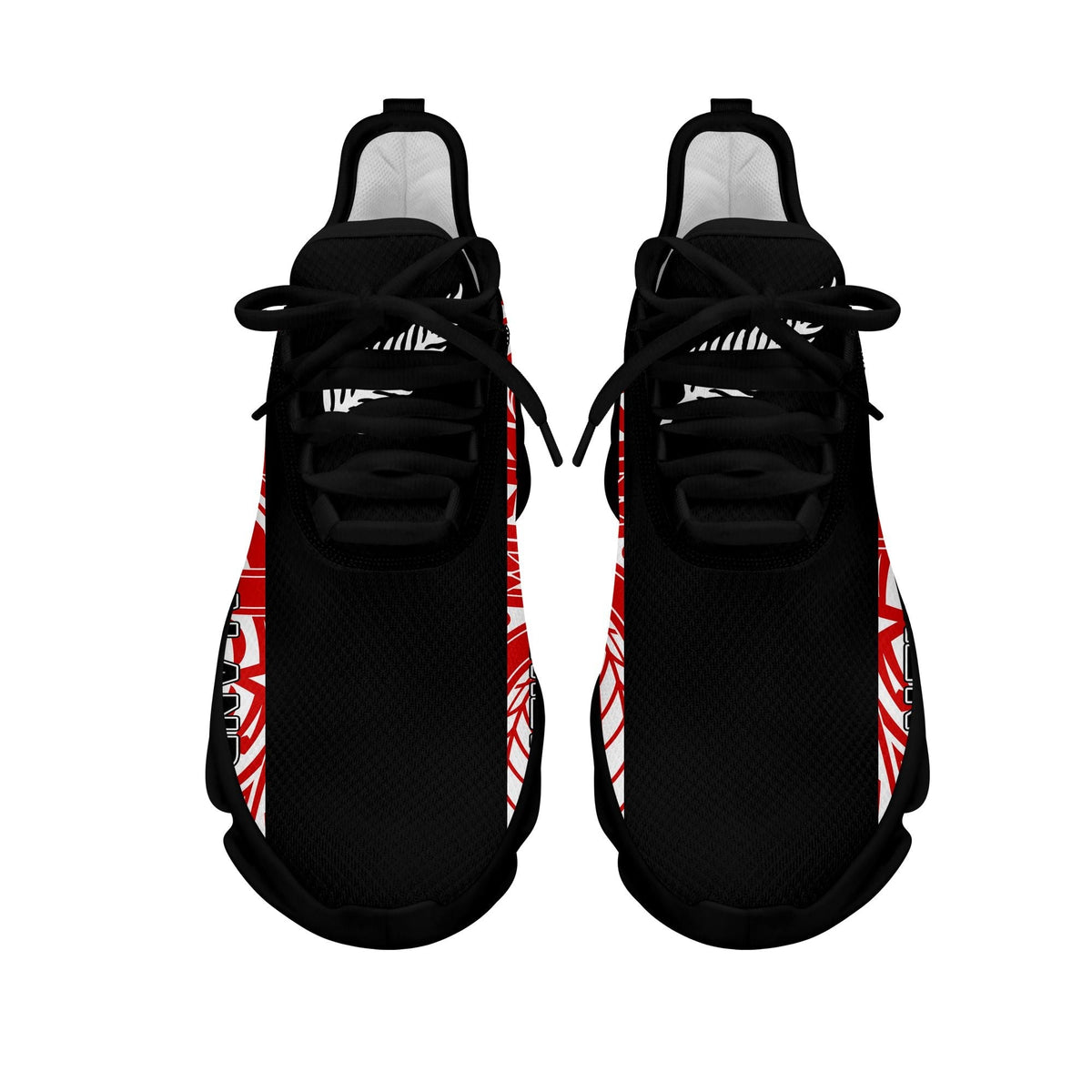 polynesian-footwear-new-zealand-flag-siver-fern-clunky-sneakers-black-and-red