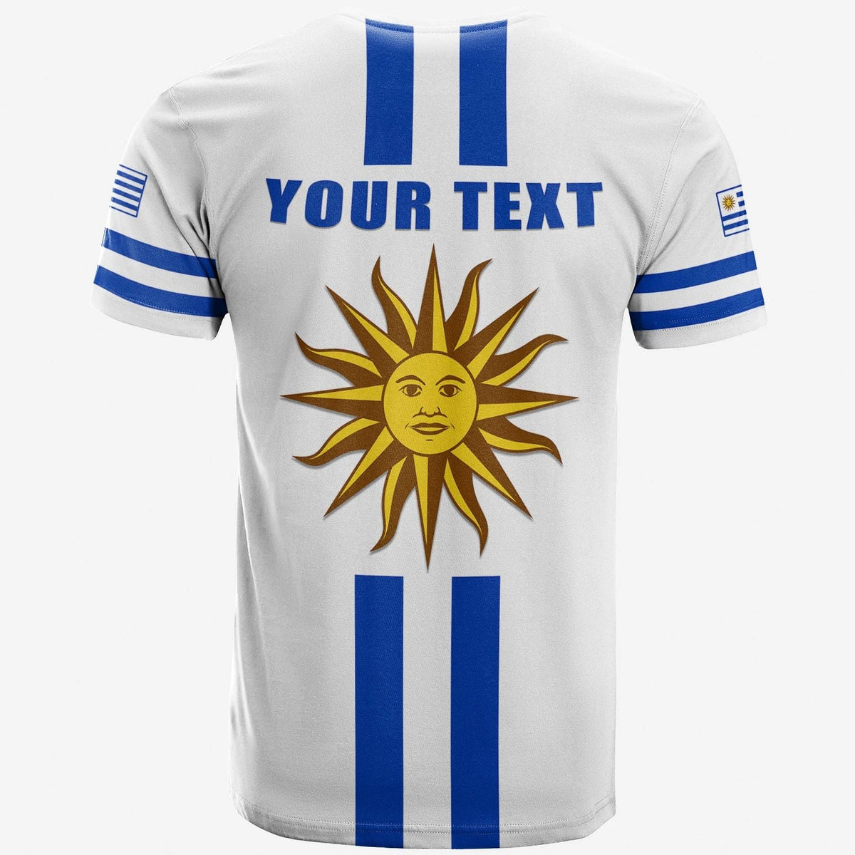 Custom Uruguay T Shirt Striped LT13 - Wonder Print Shop