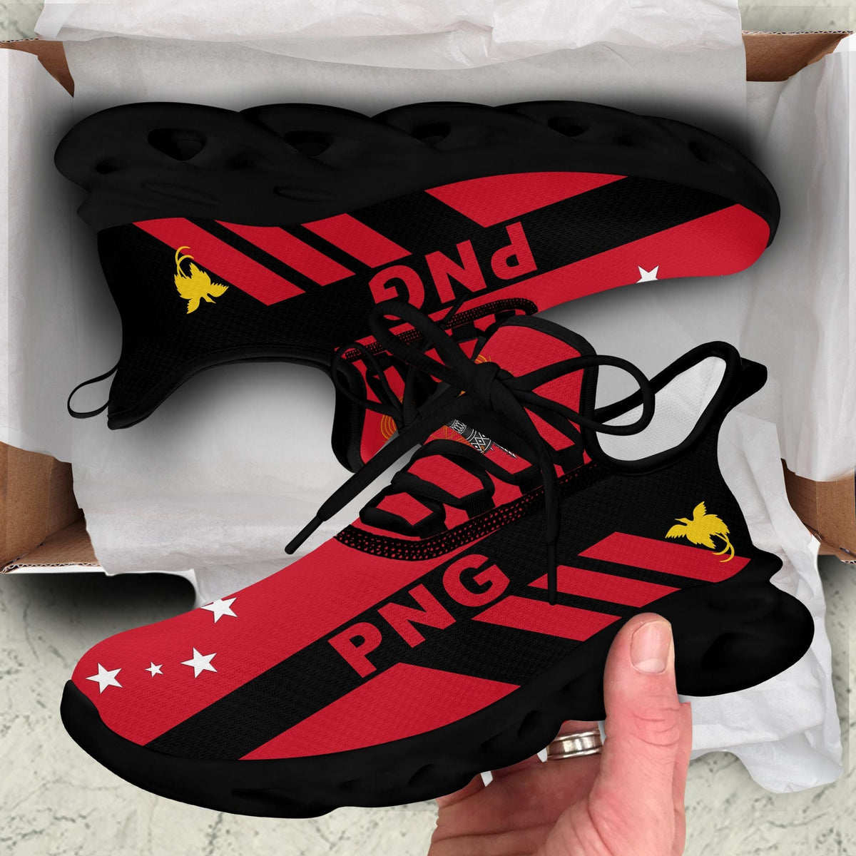polynesian-footwear-papua-new-guinea-flag-sport-clunky-sneakers