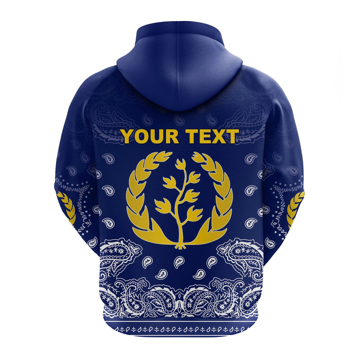 Custom Eritrea Hoodie Mix Pattern Paisley LT13 - Wonder Print Shop