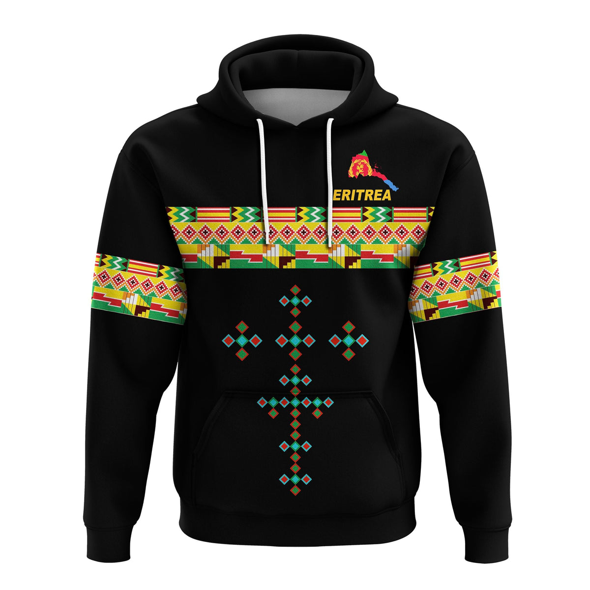 Eritrea Hoodie Mix Eritrea Cross LT13 - Wonder Print Shop