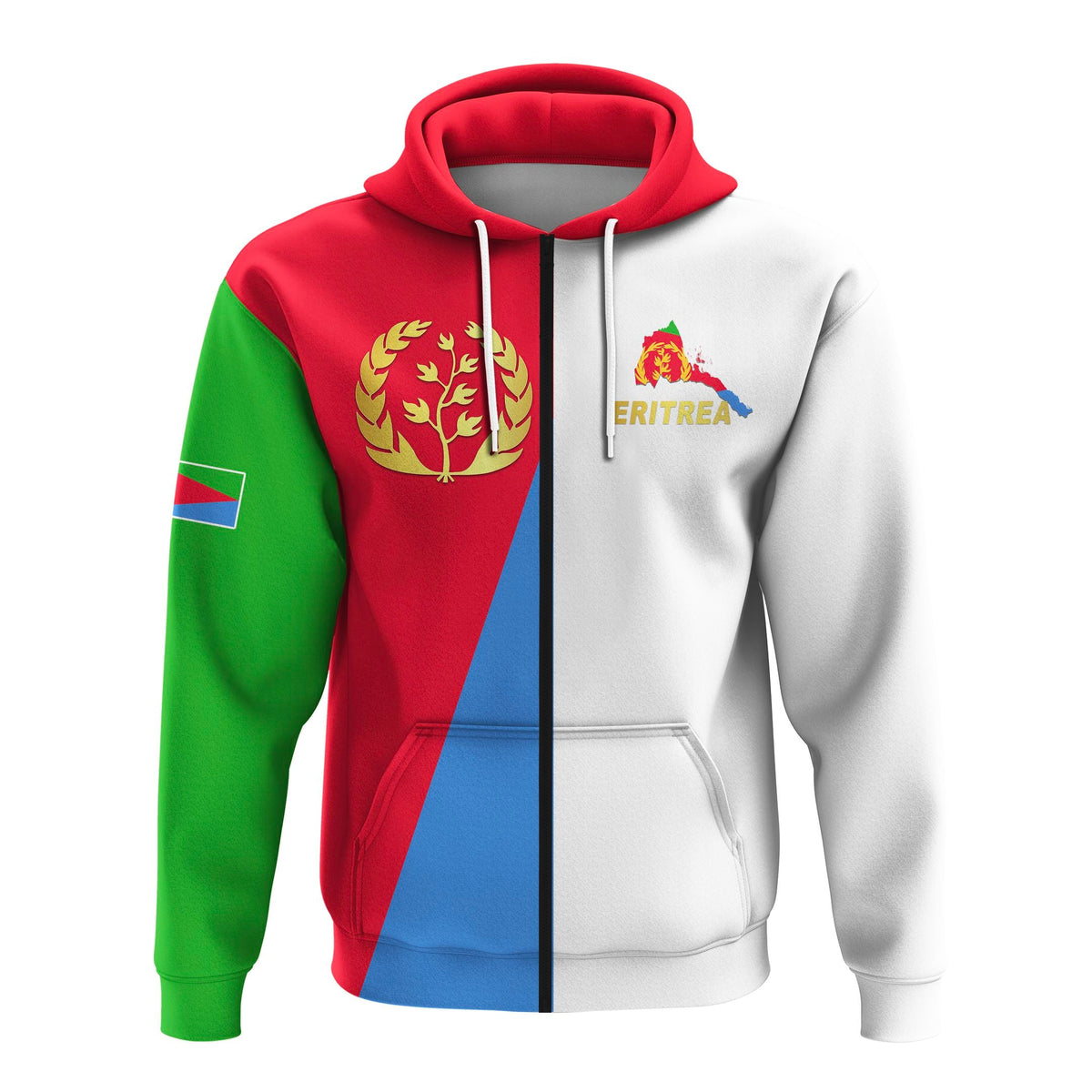Eritrea Zip Hoodie Mix Style Flag LT13 - Wonder Print Shop