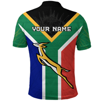 Custom Springboks Passion Polo Shirt South Africa Rugby LT13 - Wonder Print Shop