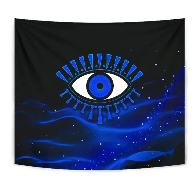 Home Set - Evil Eye Tapestry Original Style - Blue LT8 - Wonder Print Shop