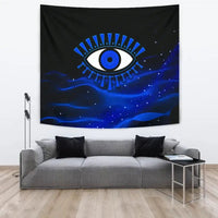 Home Set - Evil Eye Tapestry Original Style - Blue LT8 - Wonder Print Shop
