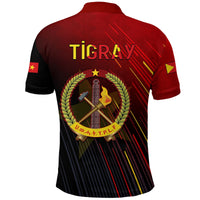 Proud Tigray Polo Shirt African Pattern LT13 - Wonder Print Shop
