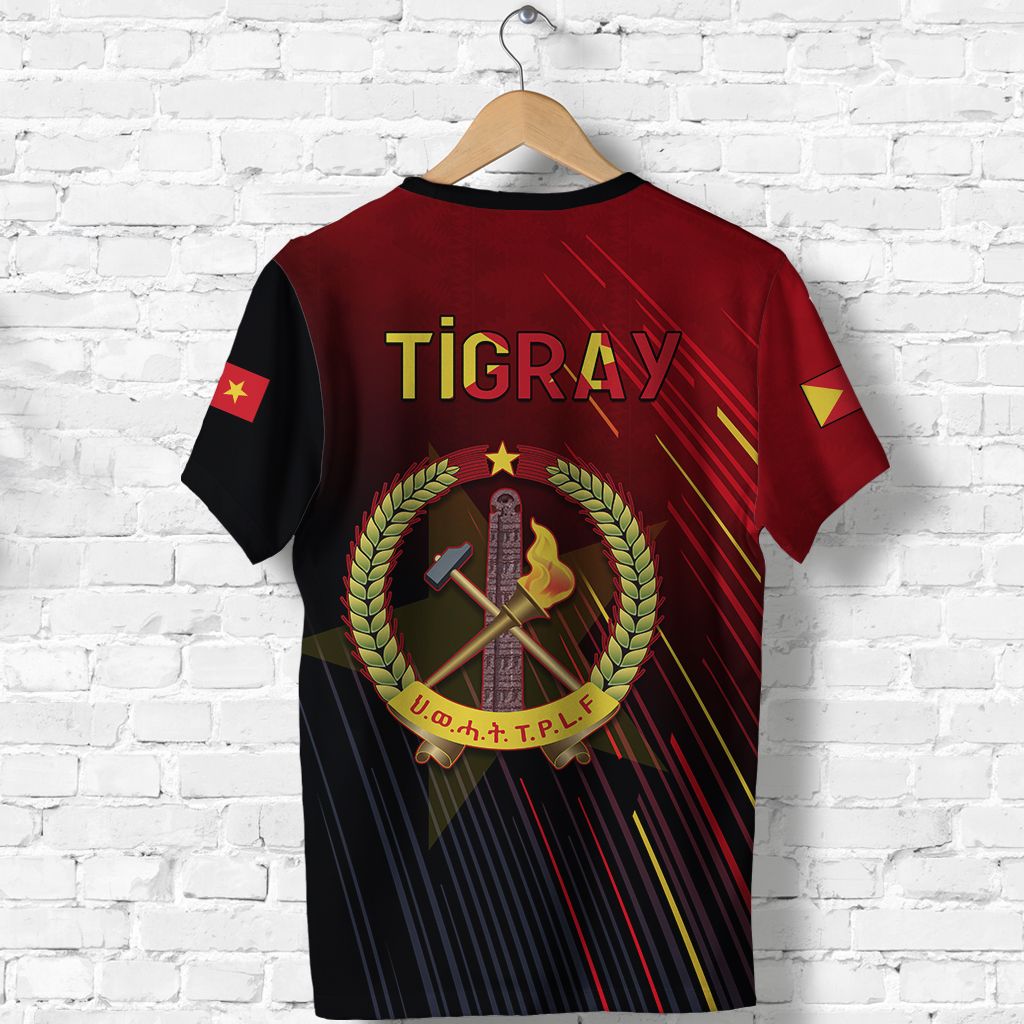 Proud Tigray T Shirt African Pattern LT13 - Wonder Print Shop