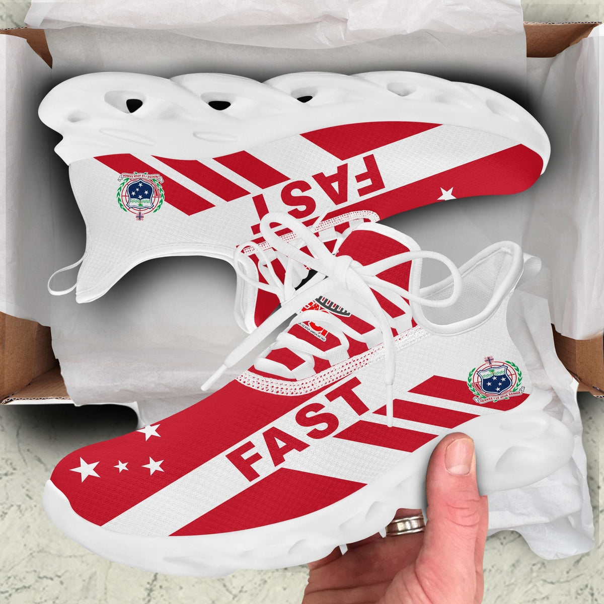 polynesian-footwear-fast-party-flag-sport-clunky-sneakers-red-and-white
