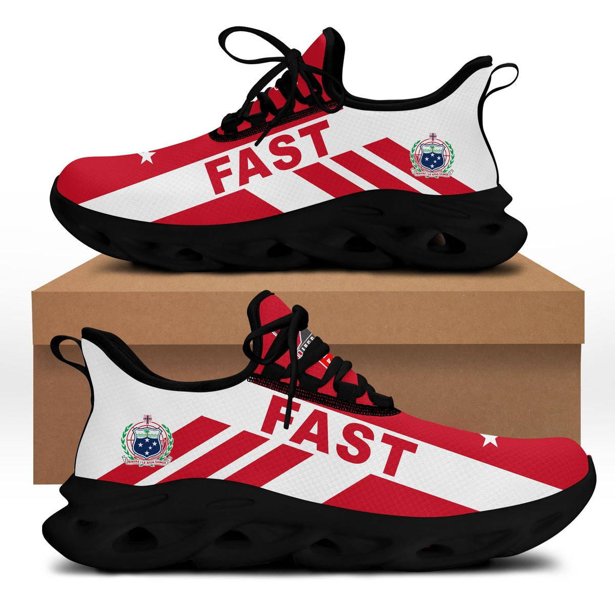 polynesian-footwear-fast-party-flag-sport-clunky-sneakers-red-and-white