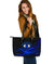 Leather Totes - Evil Eye Large Leather Tote Original Style - Blue LT8 - Wonder Print Shop