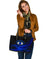 Leather Totes - Evil Eye Large Leather Tote Original Style - Blue LT8 - Wonder Print Shop