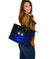 Leather Totes - Evil Eye Large Leather Tote Original Style - Blue LT8 - Wonder Print Shop