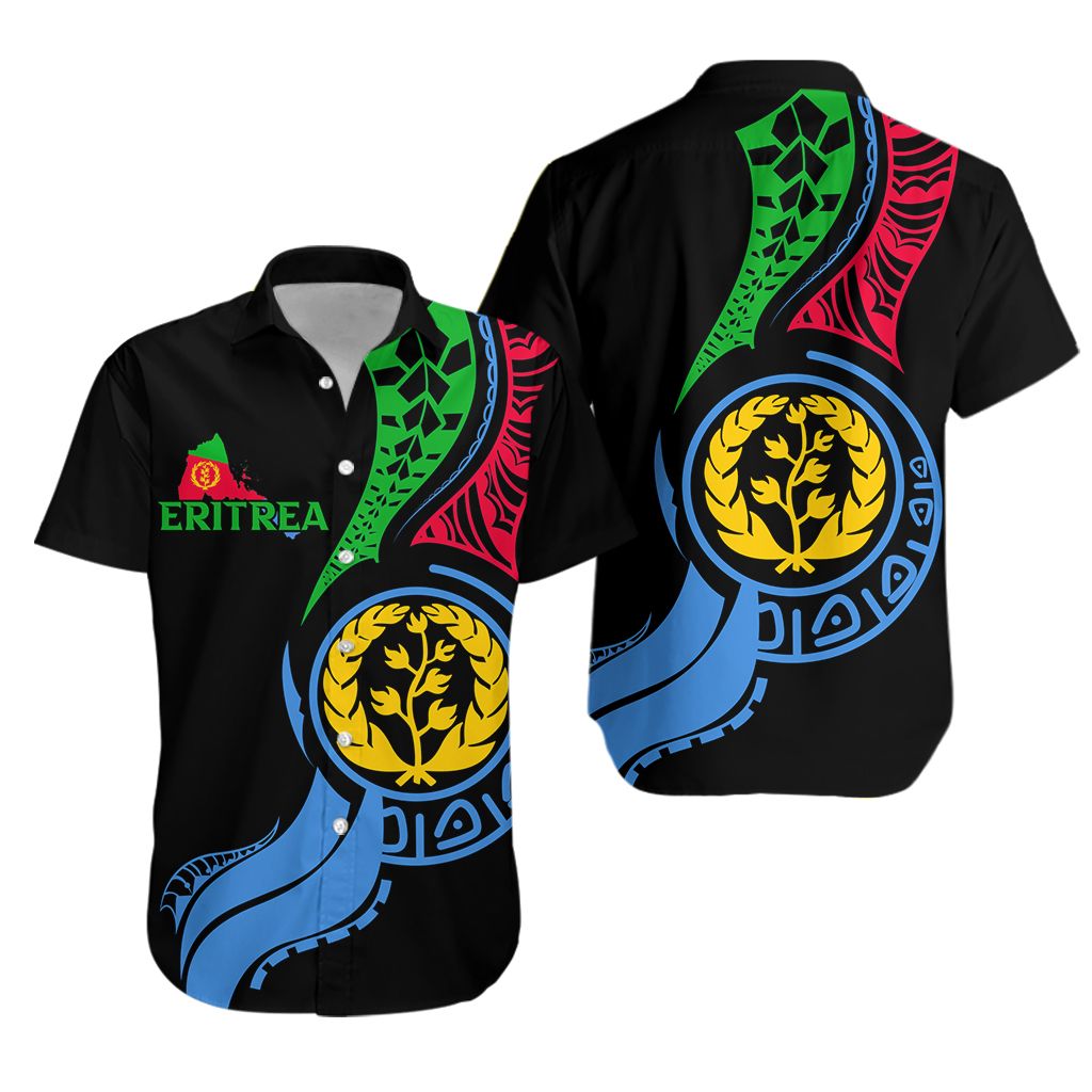 Eritrea Hawaiian Shirt - Flag Map LT12 - Wonder Print Shop