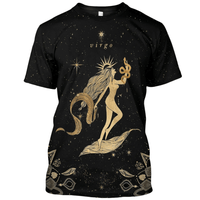 Virgo Zodiac T Shirt Symbol Virgo LT13 - Wonder Print Shop