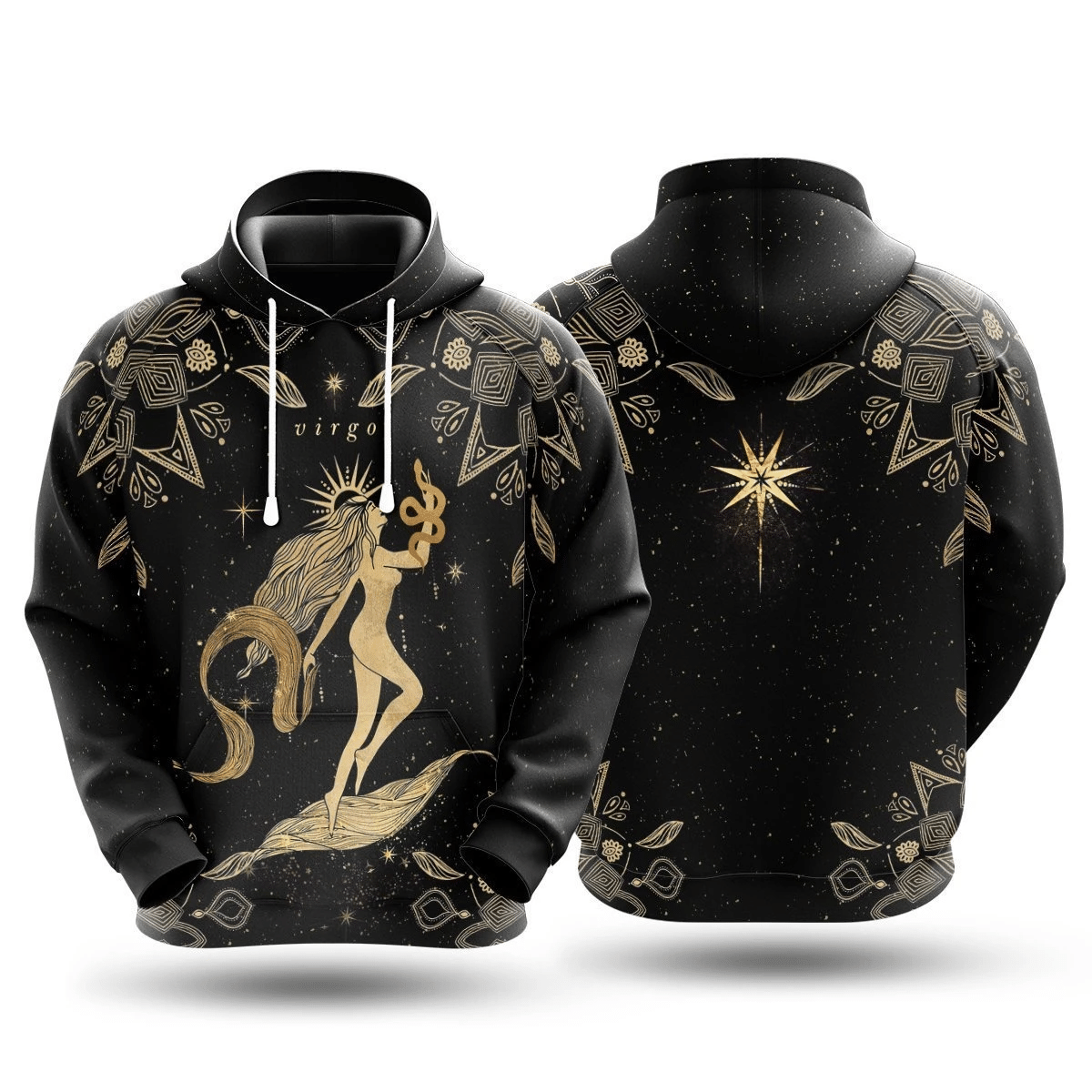 Virgo Zodiac Hoodie Symbol Virgo LT13 - Wonder Print Shop