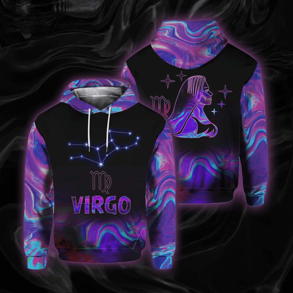 Virgo Zodiac Hoodie Galaxy LT13 - Wonder Print Shop