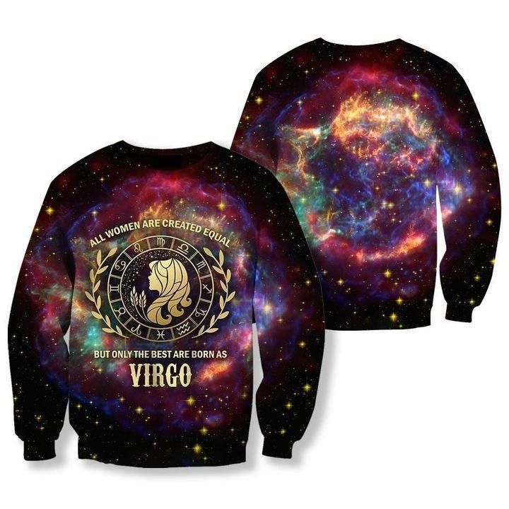 Virgo Zodiac Sweatshirt Strong Women LT13 - Wonder Print Shop