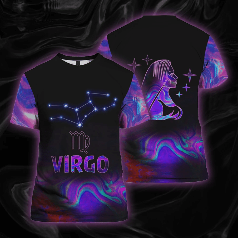 Virgo Zodiac T Shirt Galaxy LT13 - Wonder Print Shop