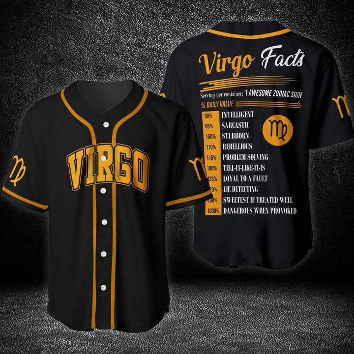Virgo Awesome Zodiac Baseball Jersey LT13 - Wonder Print Shop