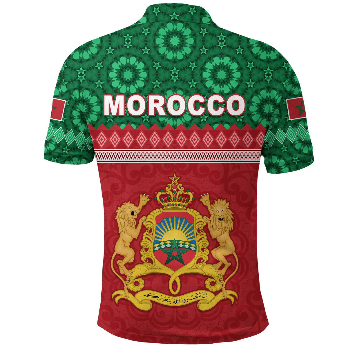 Custom Morocco Polo Shirt Life Style Pattern LT13 - Wonder Print Shop