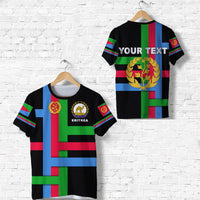 Custom Eritrea T Shirt Flag Vibes Black LT8 - Wonder Print Shop