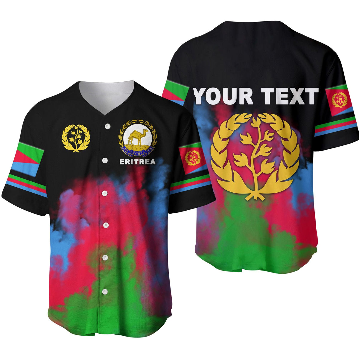 (Custom Personalised) Eritrea Baseball Jersey Unique Style LT8 - Wonder Print Shop