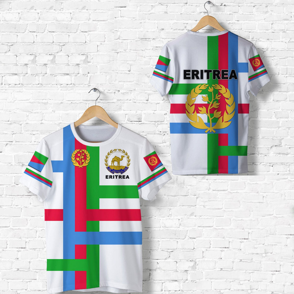 Eritrea T Shirt Flag Vibes White LT8 - Wonder Print Shop