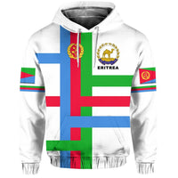 Eritrea Hoodie Flag Vibes White LT8 - Wonder Print Shop