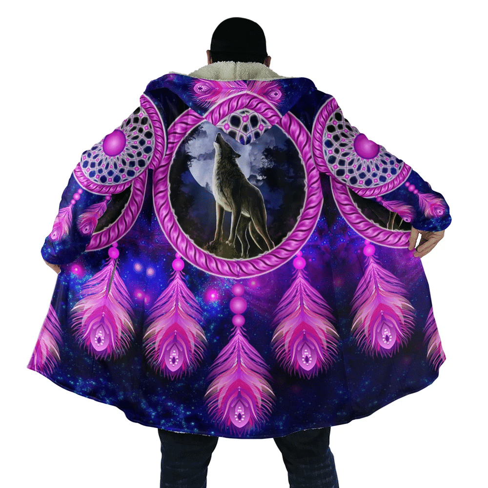 3d-all-over-printed-wolf-with-purple-galaxy-dreamcatcher-hooded-coat