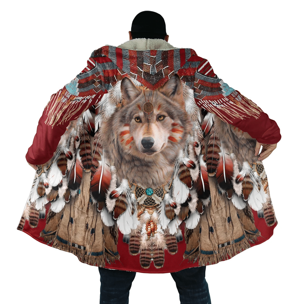 aborigine-style-3d-all-over-printed-native-american-red-wolf-king-hooded-coat