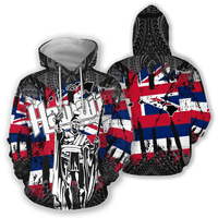 Native American King Kamehameha Flag Hoodie - Wonder Print Shop