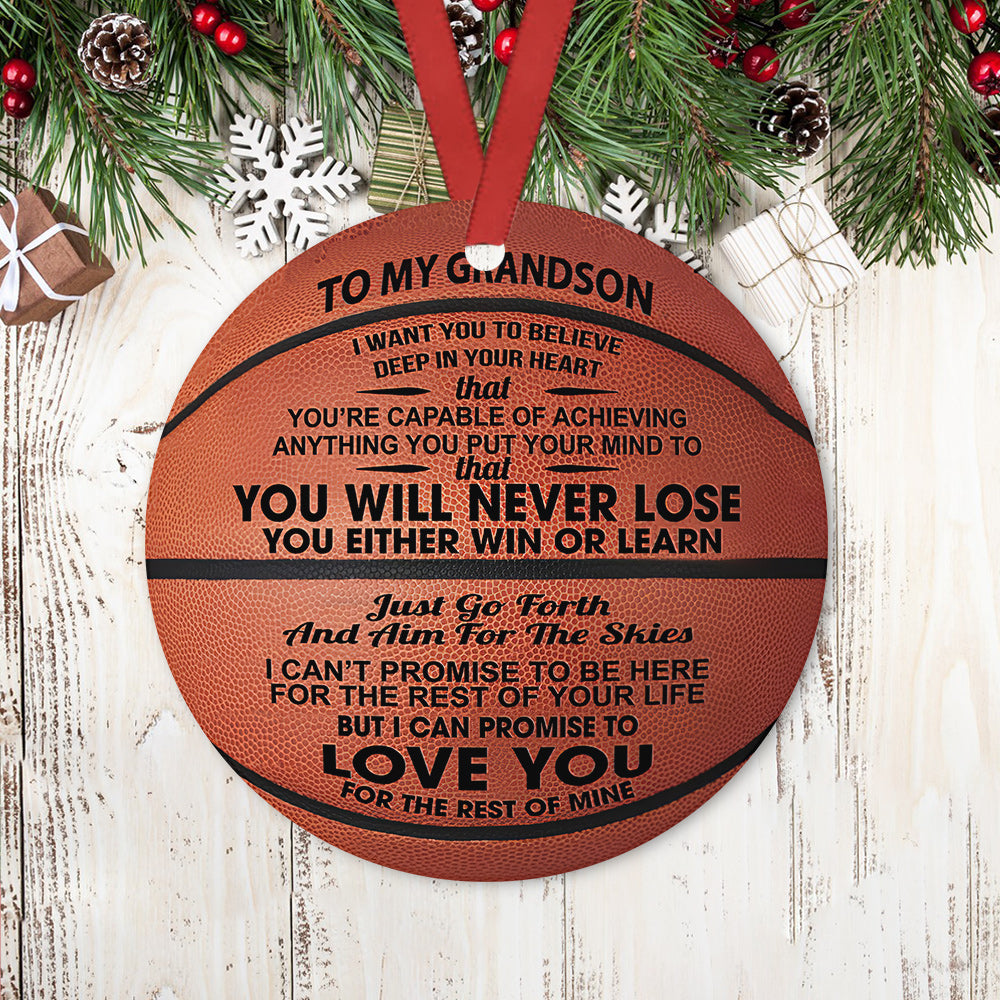 basketball-grandson-you-never-lose-circle-ornament