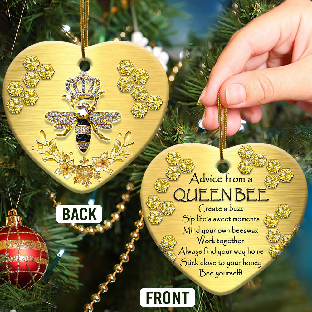 bee-advice-from-a-queen-bee-heart-ornament