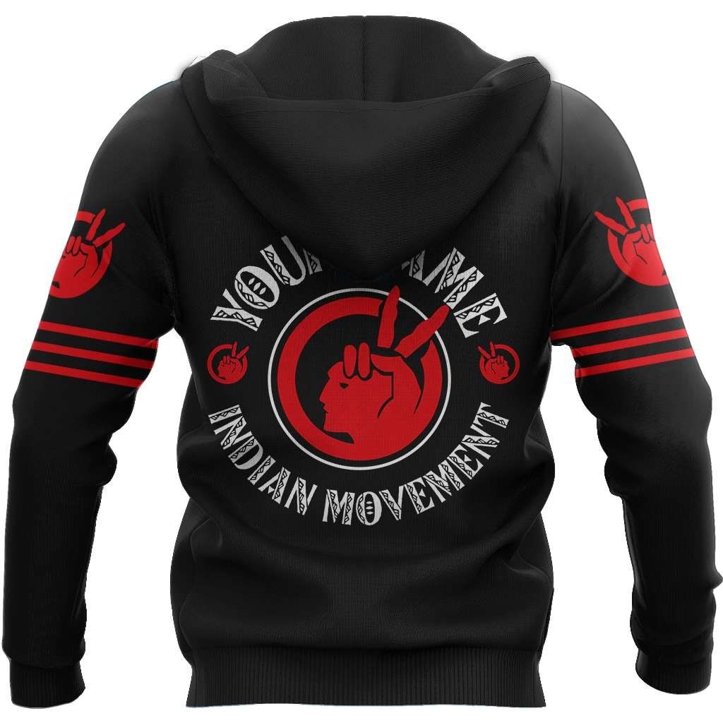 Custom Name Native Indian Movement 3D All Over Printed Hoodie Unisex - Wonder Print Shop