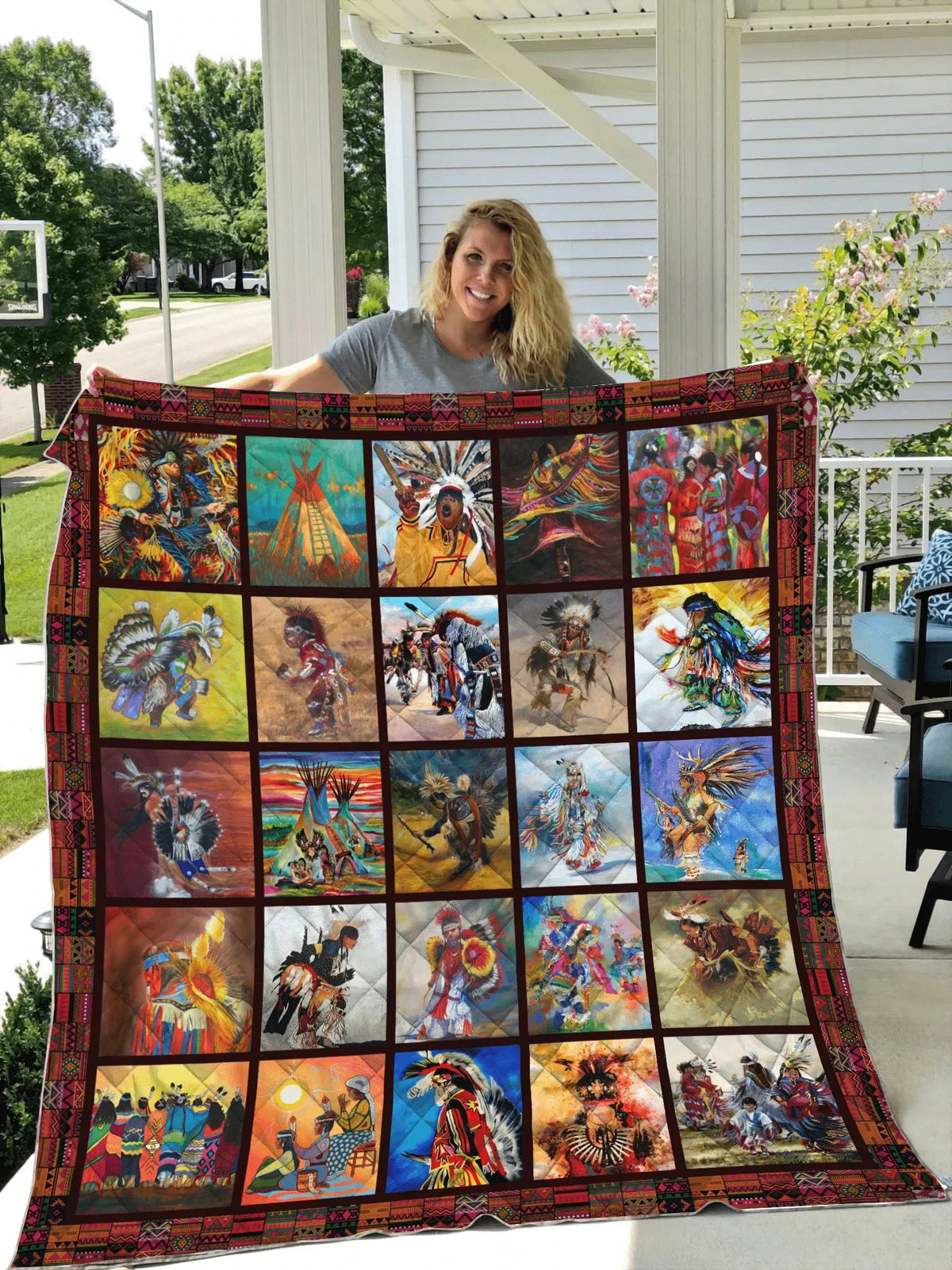 Native American 3D All Over Printed Quilt - Wonder Print Shop