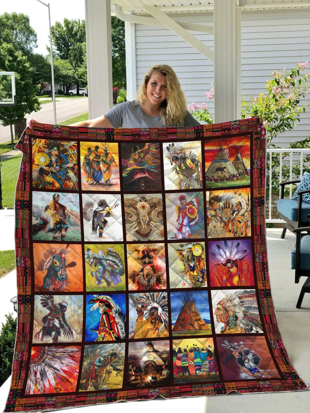 Native American Pow Wow 3D All Over Printed Quilt - Wonder Print Shop