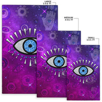 Area Rug - Evil Eye Area Rug Universe Style LT8 - Wonder Print Shop