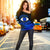 Sweatshirt Evil Eye Women's Off Shoulder Sweater Original Style Blue LT8 - Wonder Print Shop