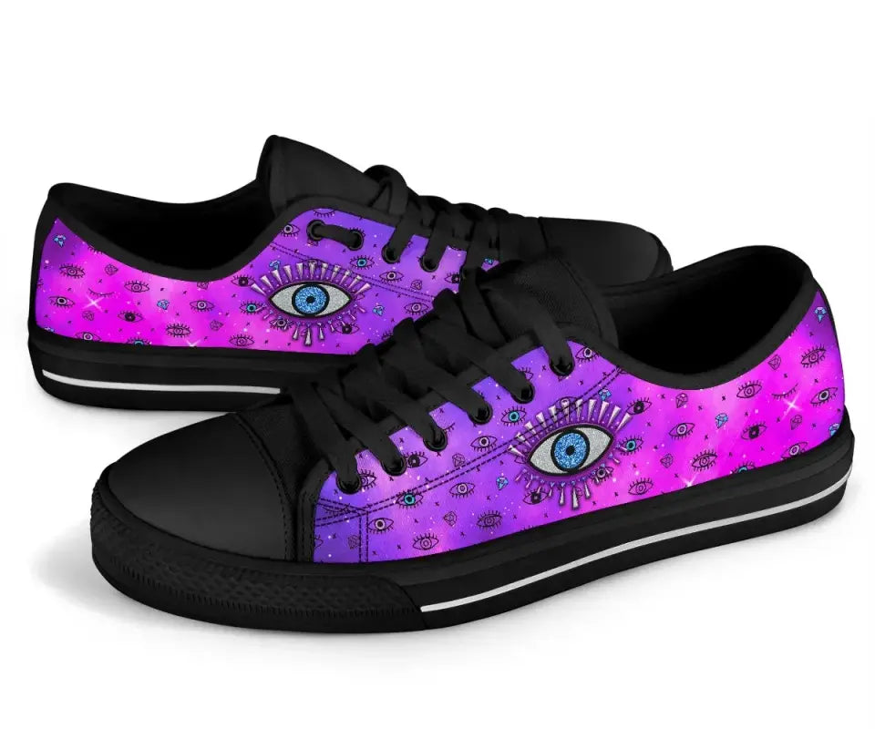 footwear-evil-eye-low-top-shoe-simple-style-pink