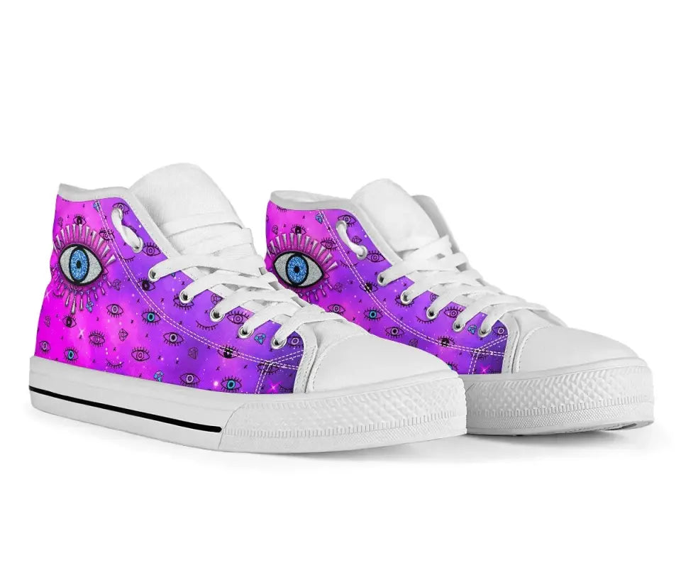 footwear-evil-eye-high-top-shoe-simple-style-pink