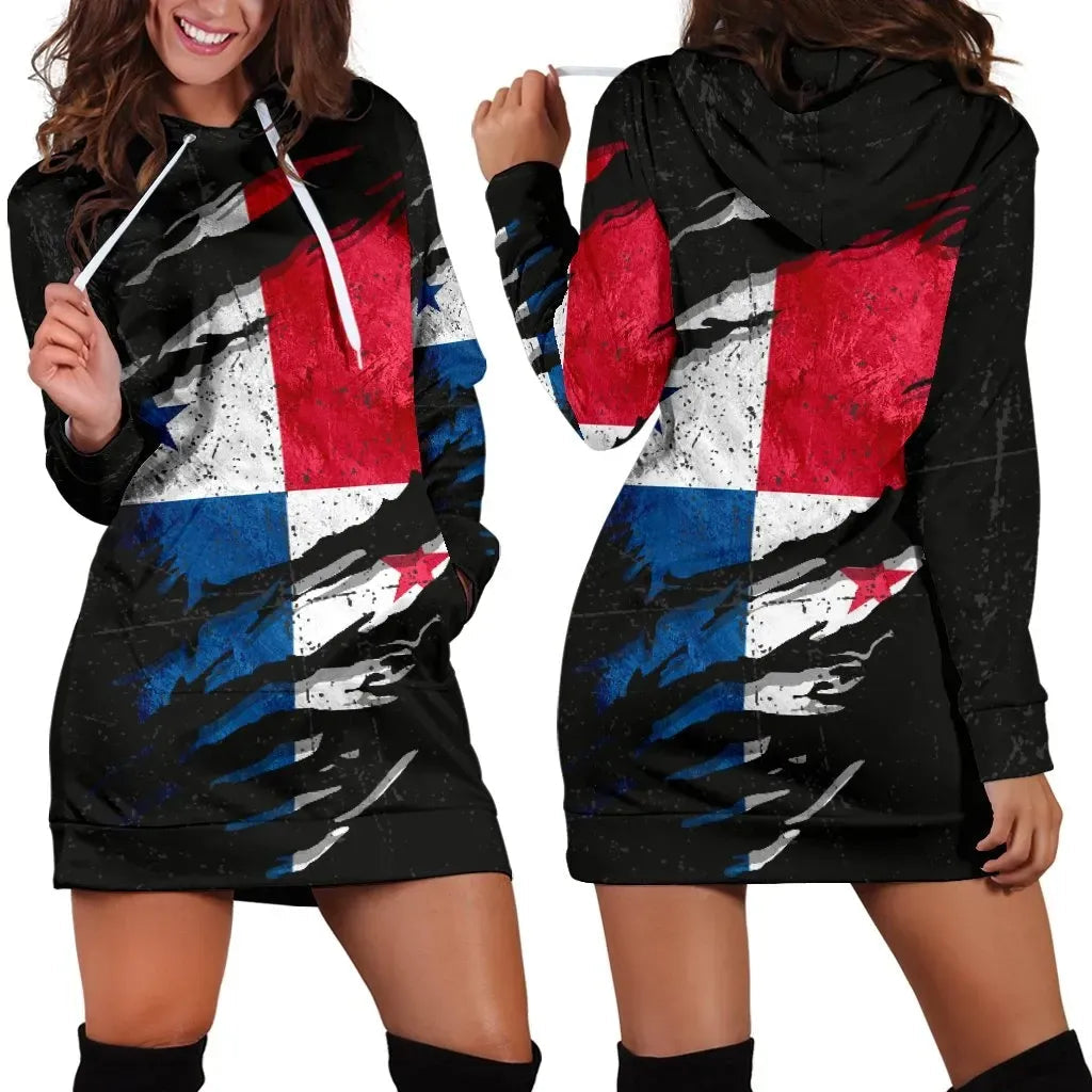 Panama In Me Women's Hoodie Dress Special Grunge Style RLT13 - Wonder Print Shop