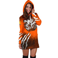 Netherlands Hoodie Dress Lion Attack RLT7 - Wonder Print Shop